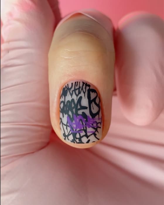 DARK Stamping polish №08, фіолетовий, 8 мл — 2