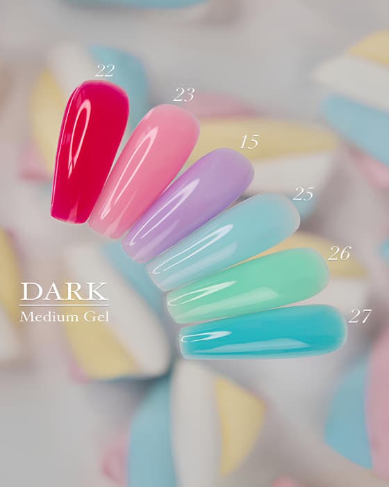 DARK Medium Gel №23, 15 мл, без кисти — 3