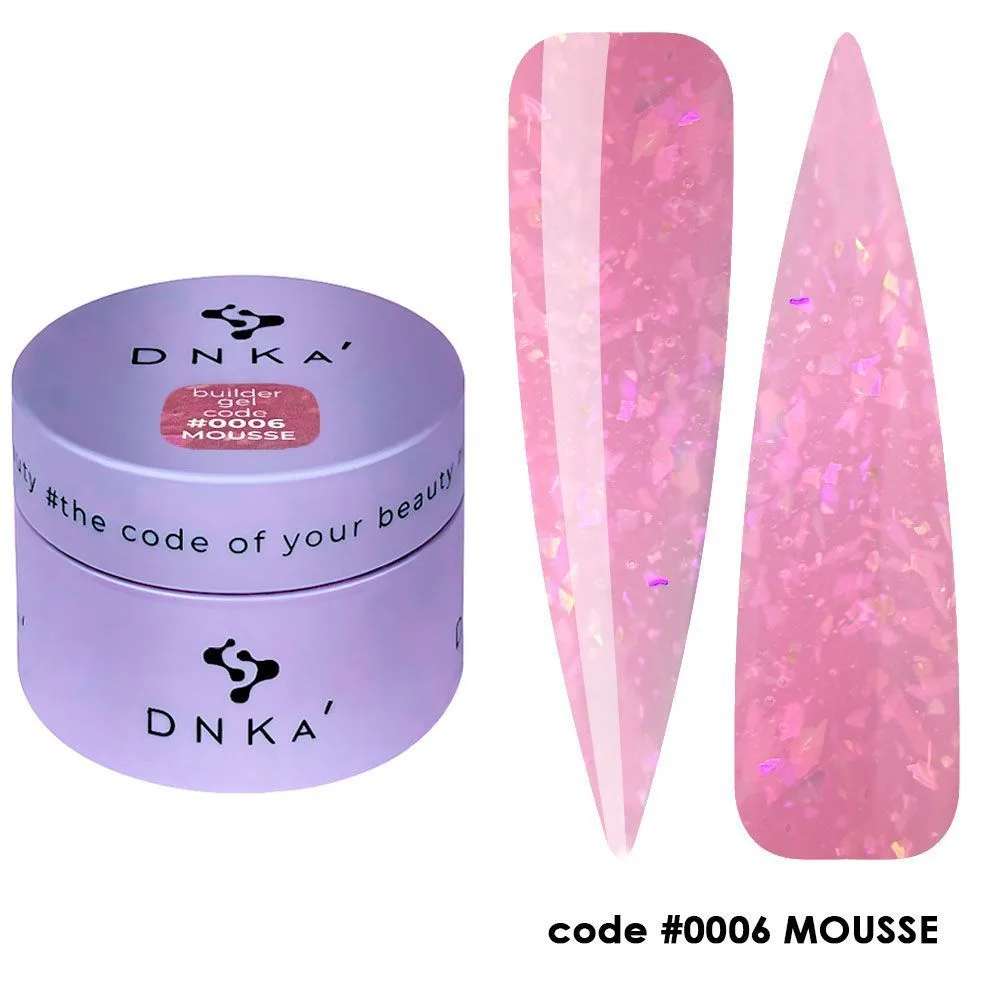 Гель DNKa Builder gel MOUSSE №6, 15 ml — фото 1
