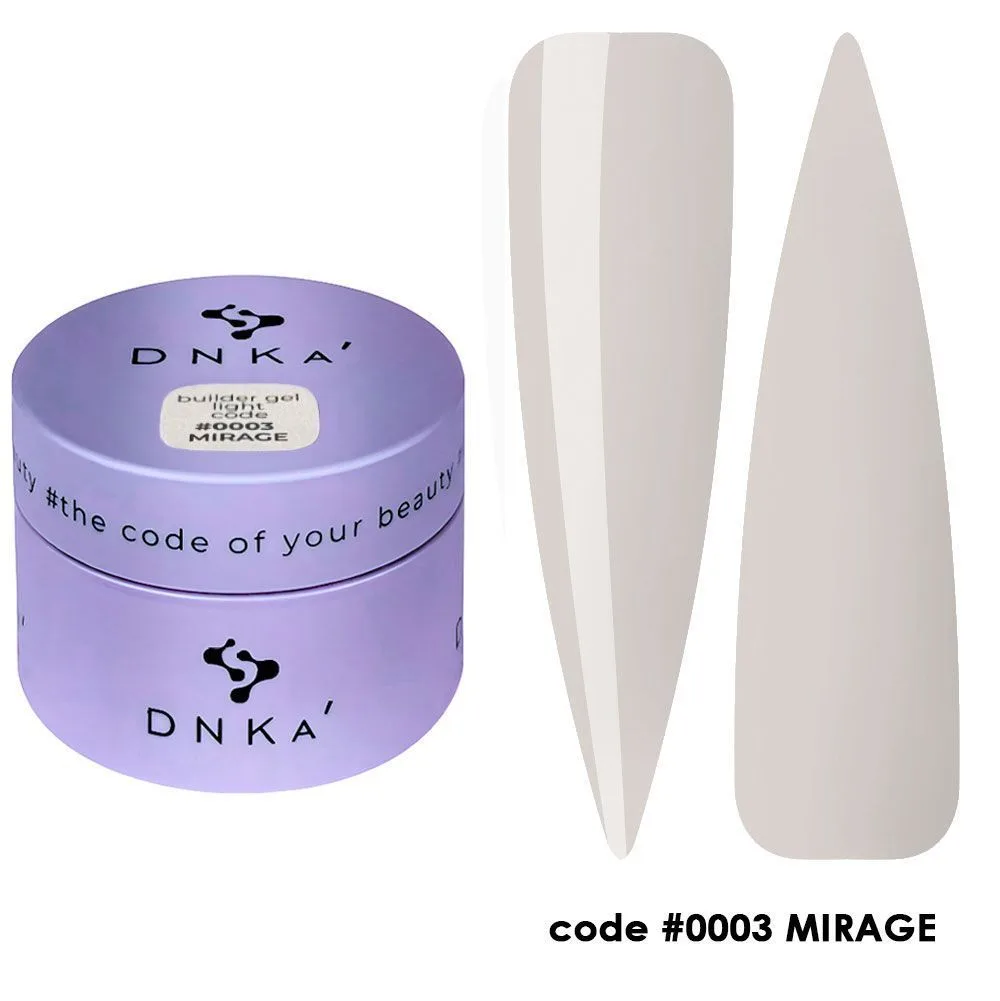 Гель DNKa Builder gel Light №003 Mirage, 15 ml — фото 1