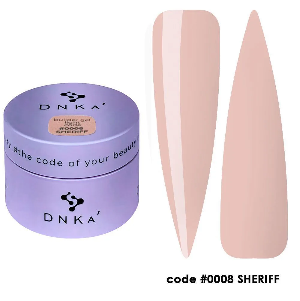 Гель DNKa Builder gel Light №008 Sheriff, 15 ml — фото 1
