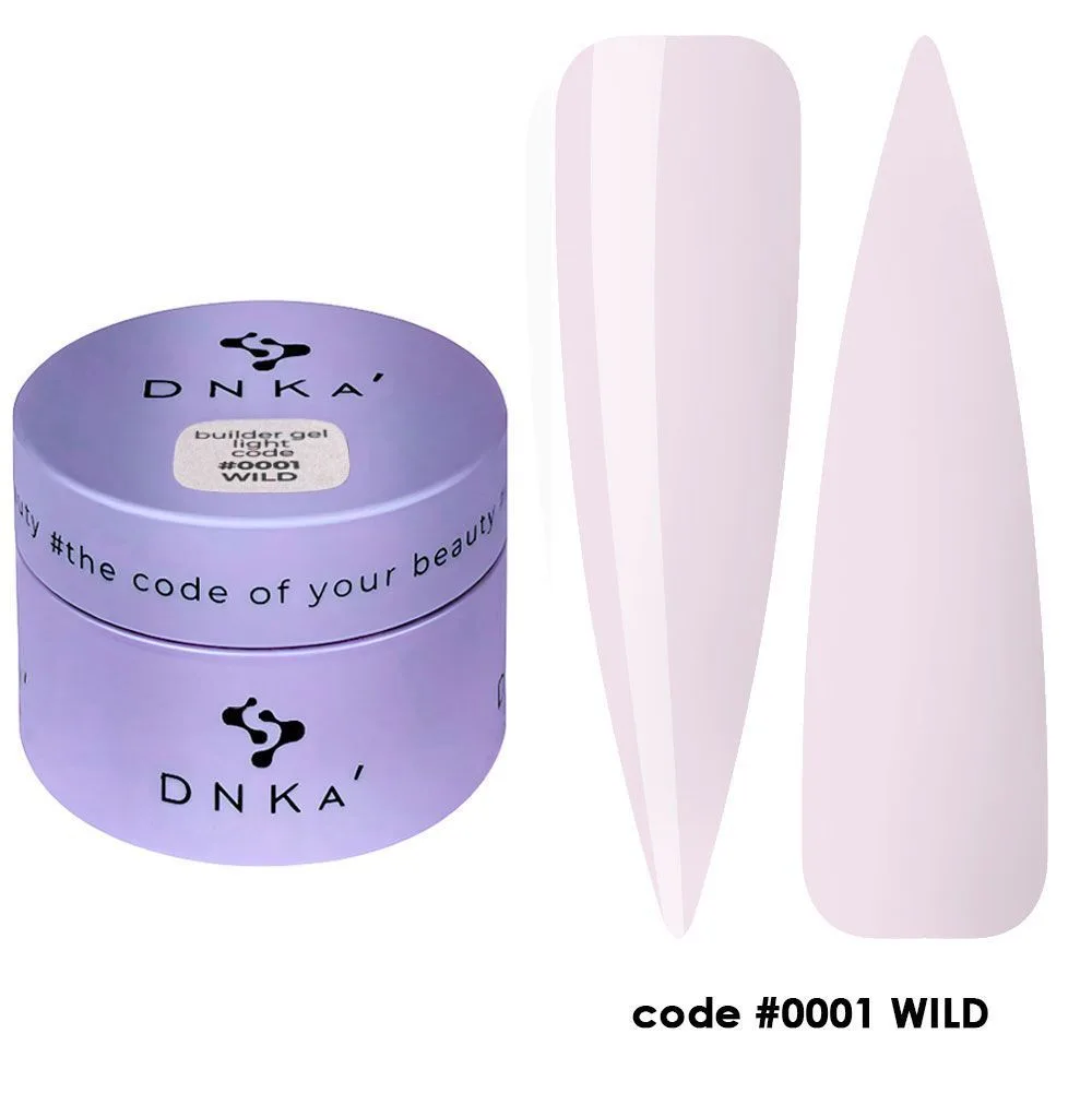 Гель DNKa Builder gel Light №001 Wild, 30 ml
