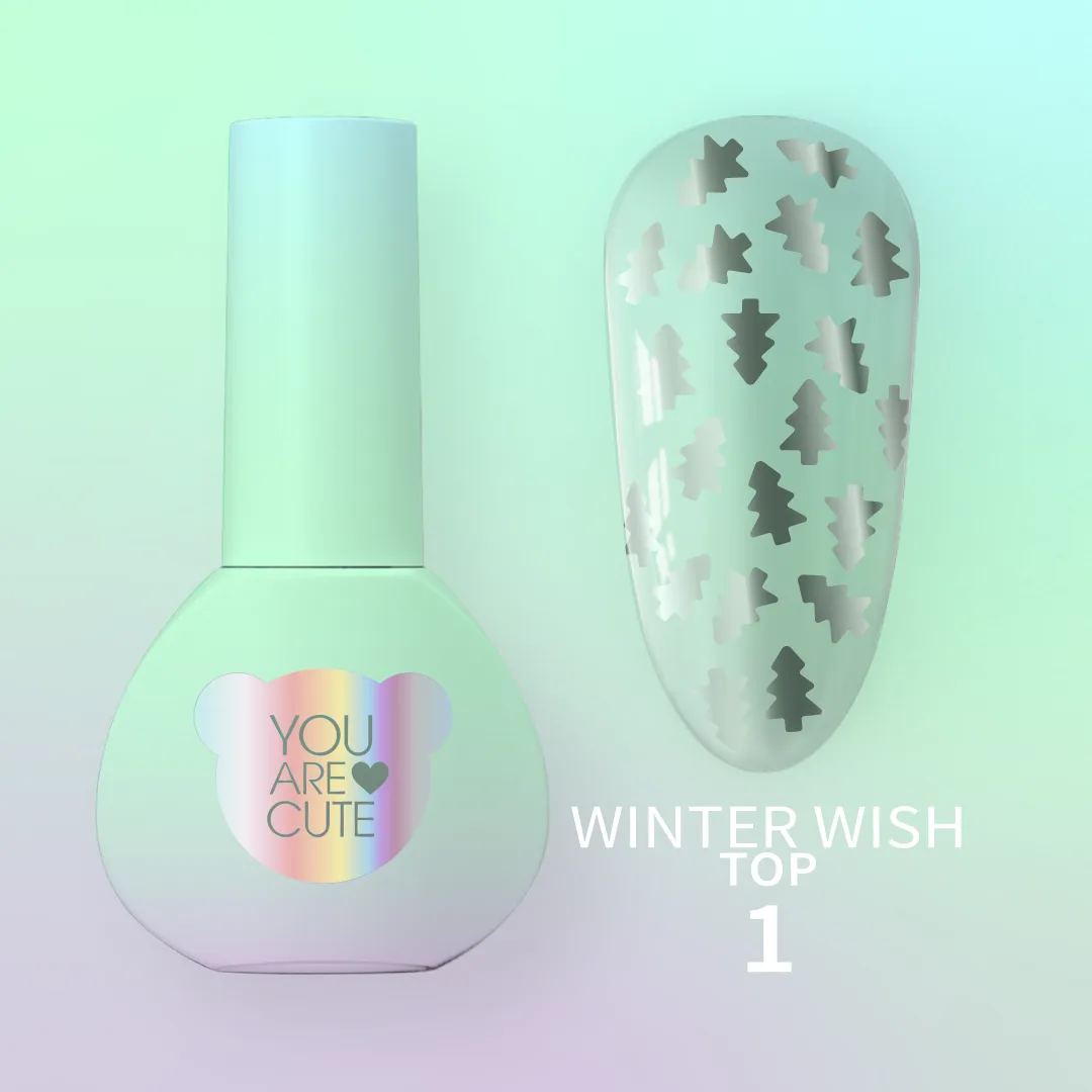 Топ для гель-лака You Are Cute Top Winter Wish №1, 5 мл