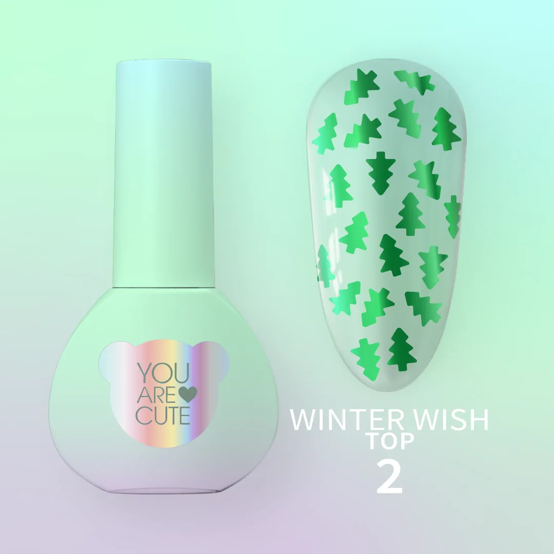 Топ для гель-лака You Are Cute Top Winter Wish №2, 5 мл
