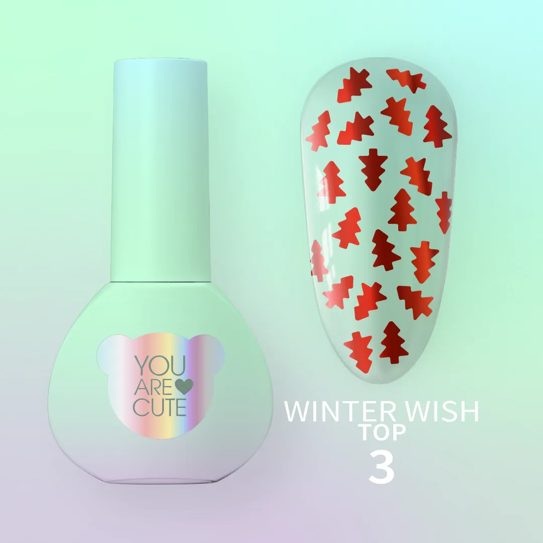 Топ для гель-лака You Are Cute Top Winter Wish №3, 5 мл