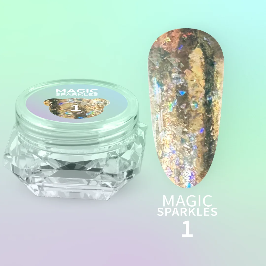Сухі блискітки для нігтів You Are Cute Magic Sparkles №1, 0,2 г — фото 1
