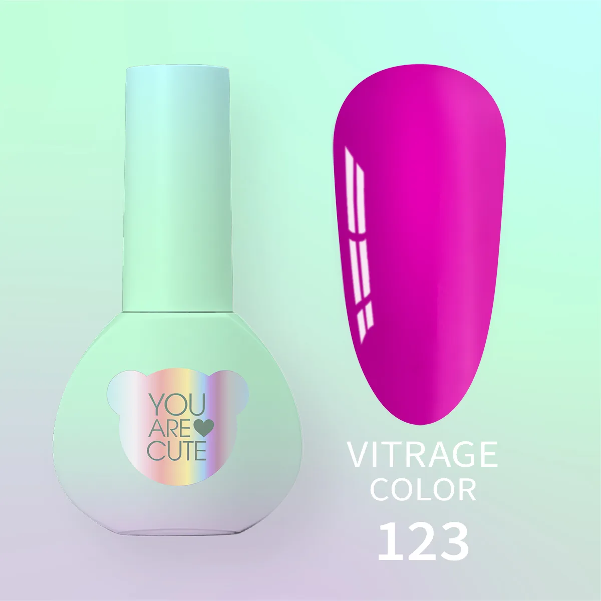 Вітражний гель-лак You Are Cute Color №123, 5ml