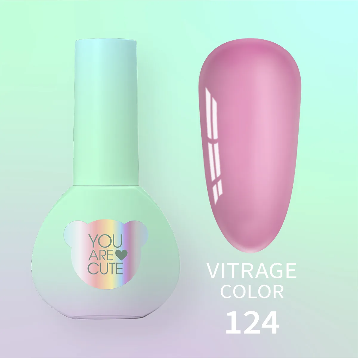 Витражный гель-лак You Are Cute Color №124, 5ml