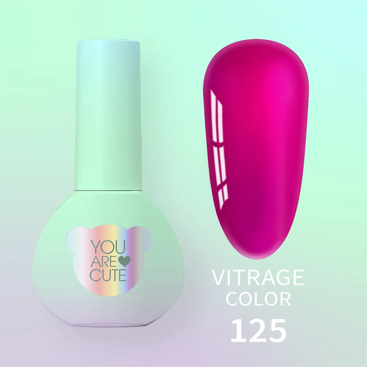 Вітражний гель-лак You Are Cute Color №125, 5ml