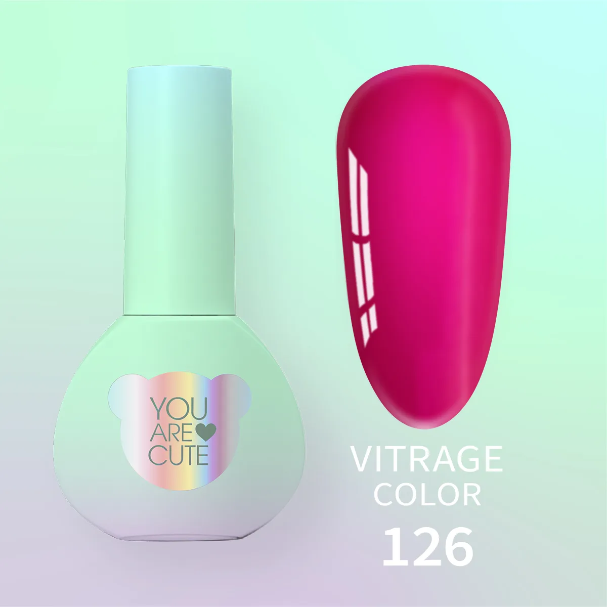 Витражный гель-лак You Are Cute Color №126, 5ml