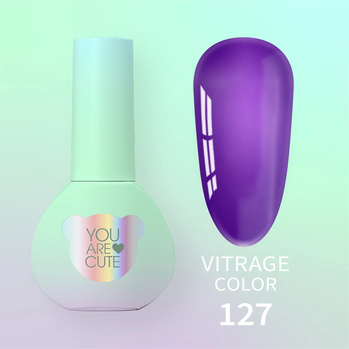 Вітражний гель-лак You Are Cute Color №127, 5ml