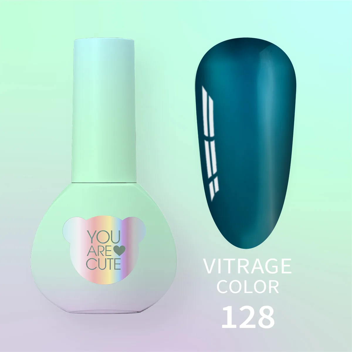 Вітражний гель-лак You Are Cute Color №128, 5ml