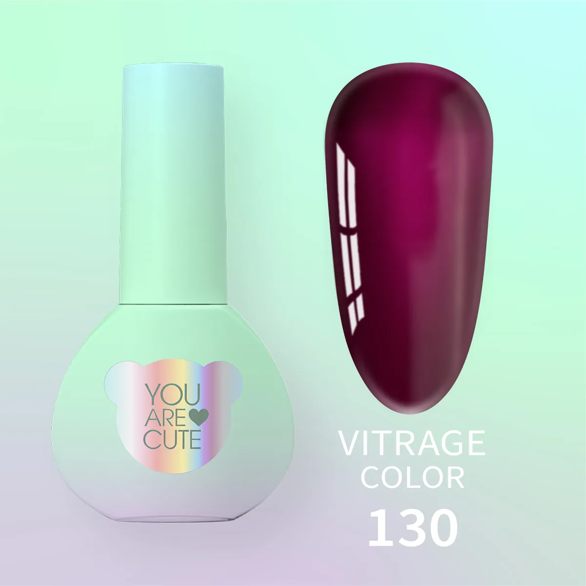 Вітражний гель-лак You Are Cute Color №130, 5ml