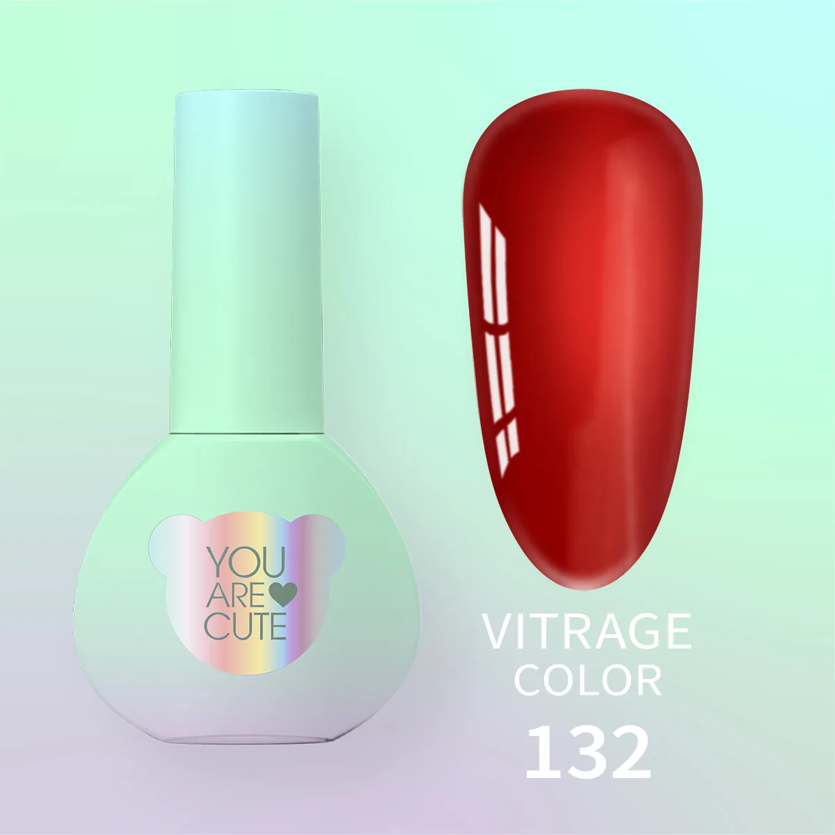 Вітражний гель-лак You Are Cute Color №132, 5ml