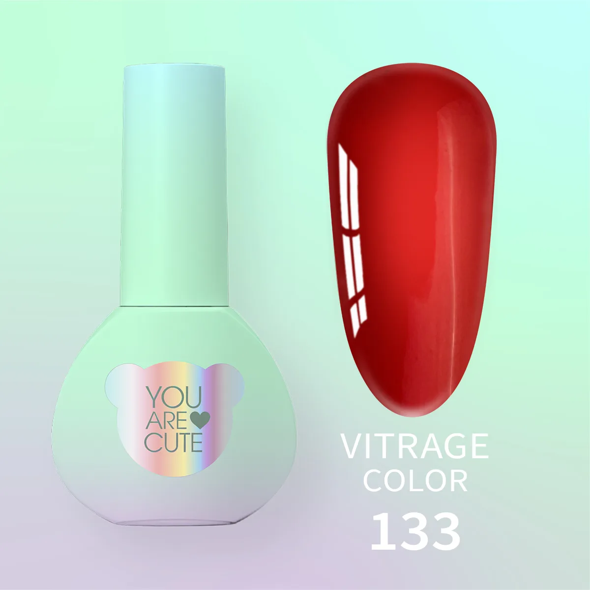 Вітражний гель-лак You Are Cute Color №133, 5ml