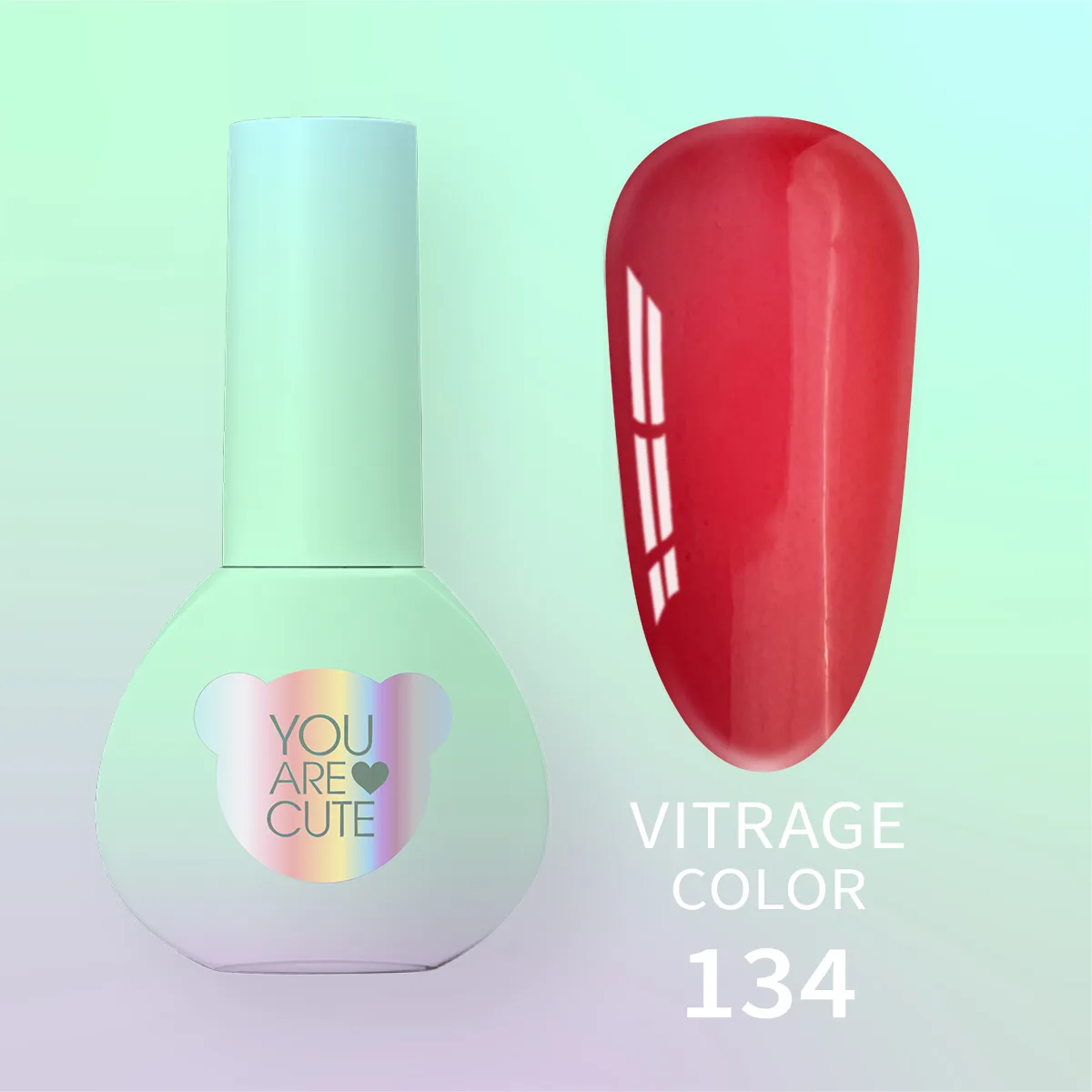 Витражный гель-лак You Are Cute Color №134, 5ml