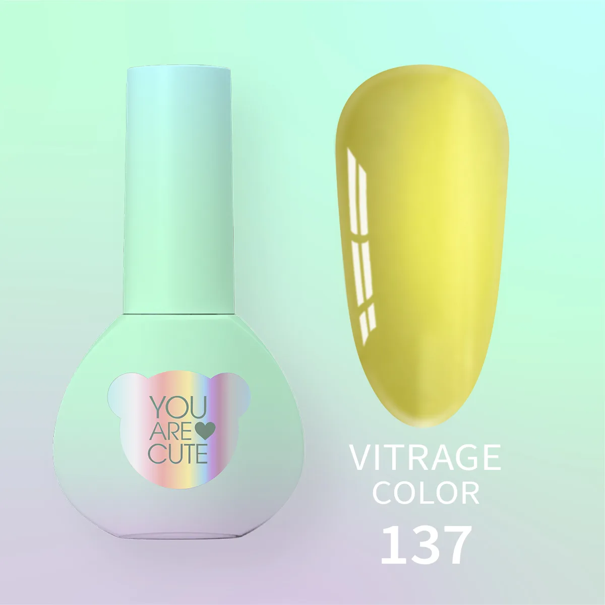 Вітражний гель-лак You Are Cute Color №137, 5ml
