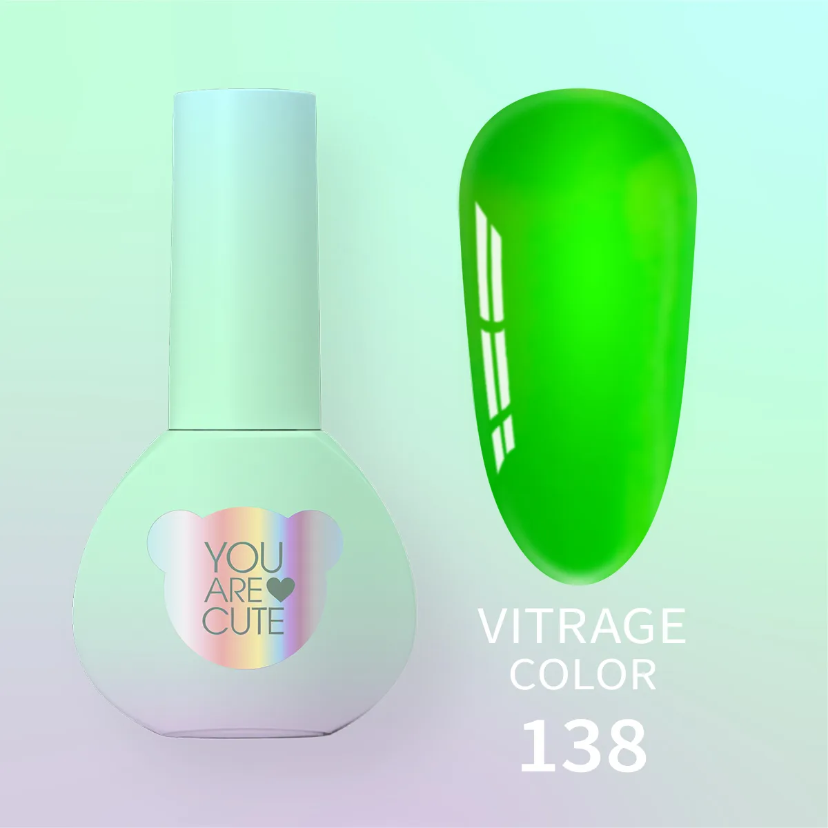 Вітражний гель-лак You Are Cute Color №138, 5ml