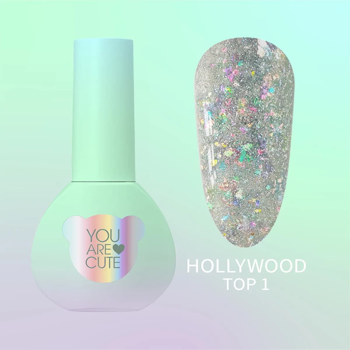 Топ для гель-лака You Are Cute Top Hollywood №1, 5 мл