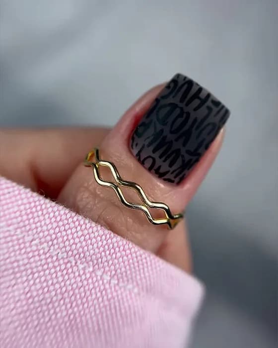 DARK Stamping polish №01, чорний STICKY, 10 мл — 3