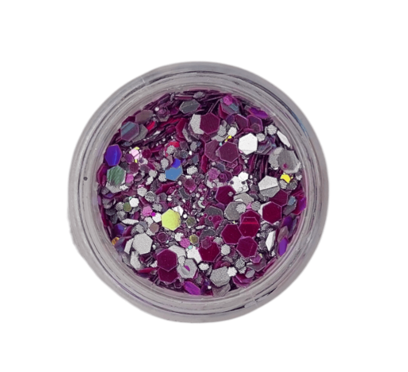 Светоотражающий глиттер для декора, малиновый