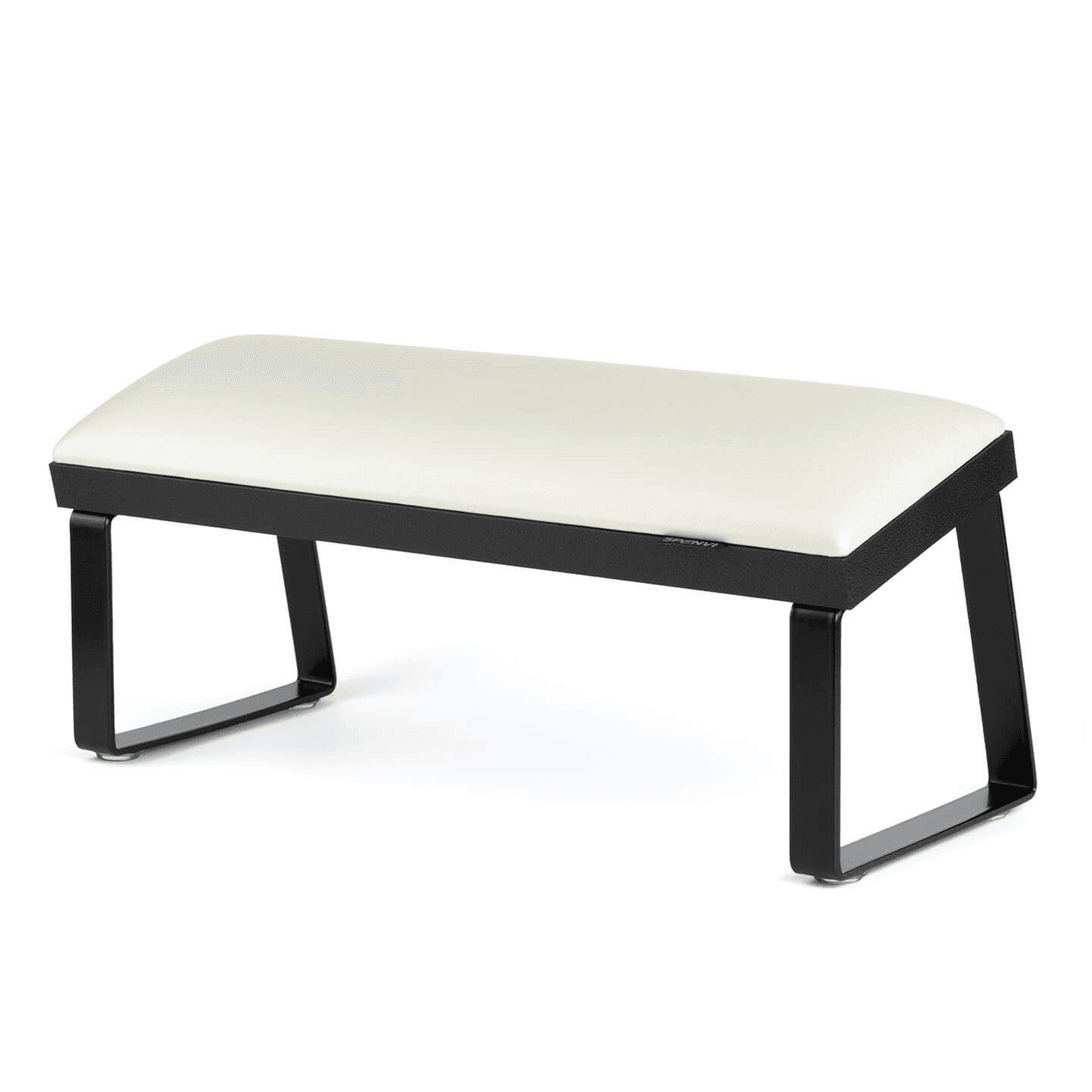 Подлокотник для маникюра Loft на скошенных черных металлических ножках на черной основе Pearl