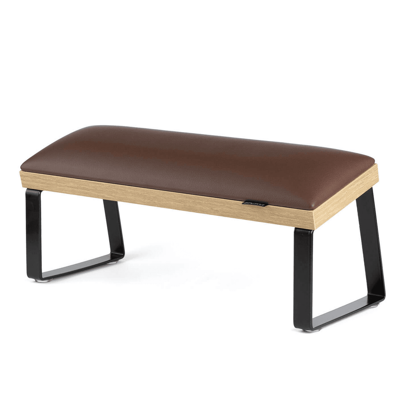 Подлокотник для маникюра Loft на скошенных черных металлических ножках на коричневой основе Chocolat