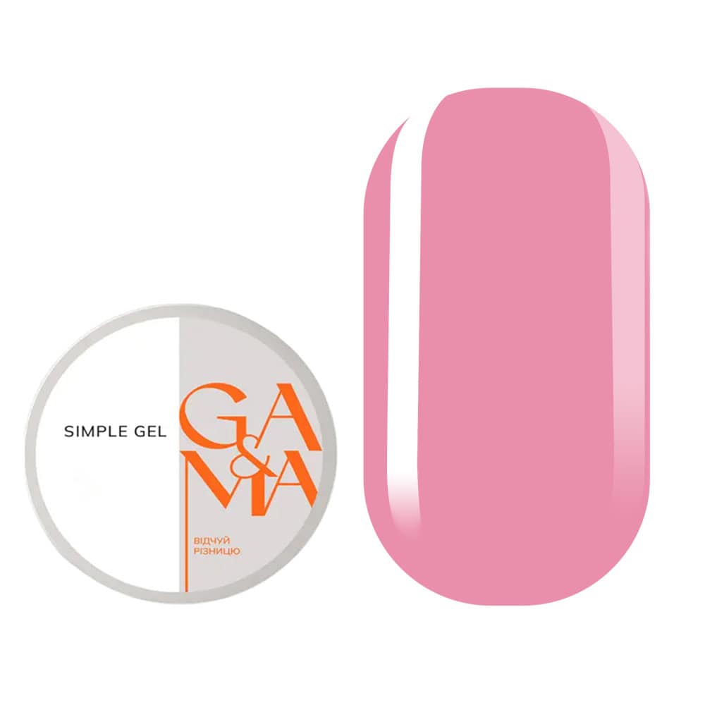 Гель Ga&Ma Simple gel №38 Chew Bar, 15 мл