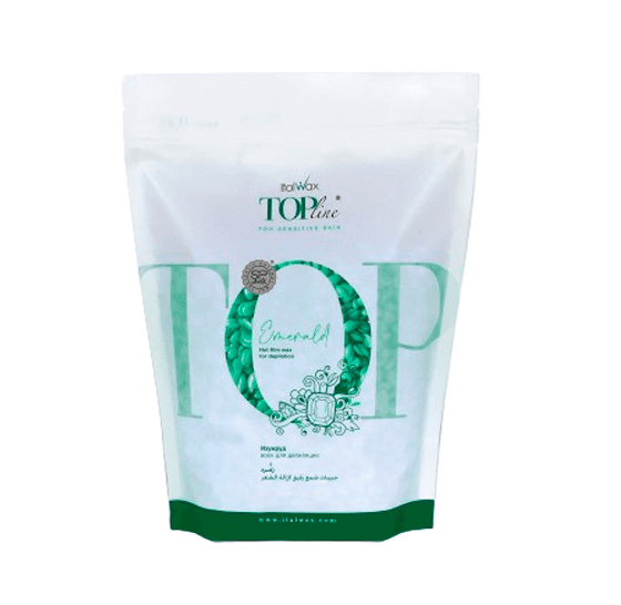 Гарячий плівковий віск в гранулах Italwax TOP LINE - Изумруд, 750 г