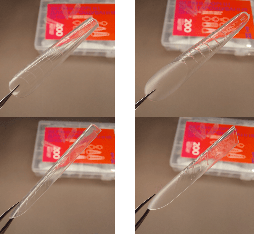 Верхні форми для нарощування SHSH, з молдами, (квадрат, балерина, стилет, пайп), 200 шт — 4