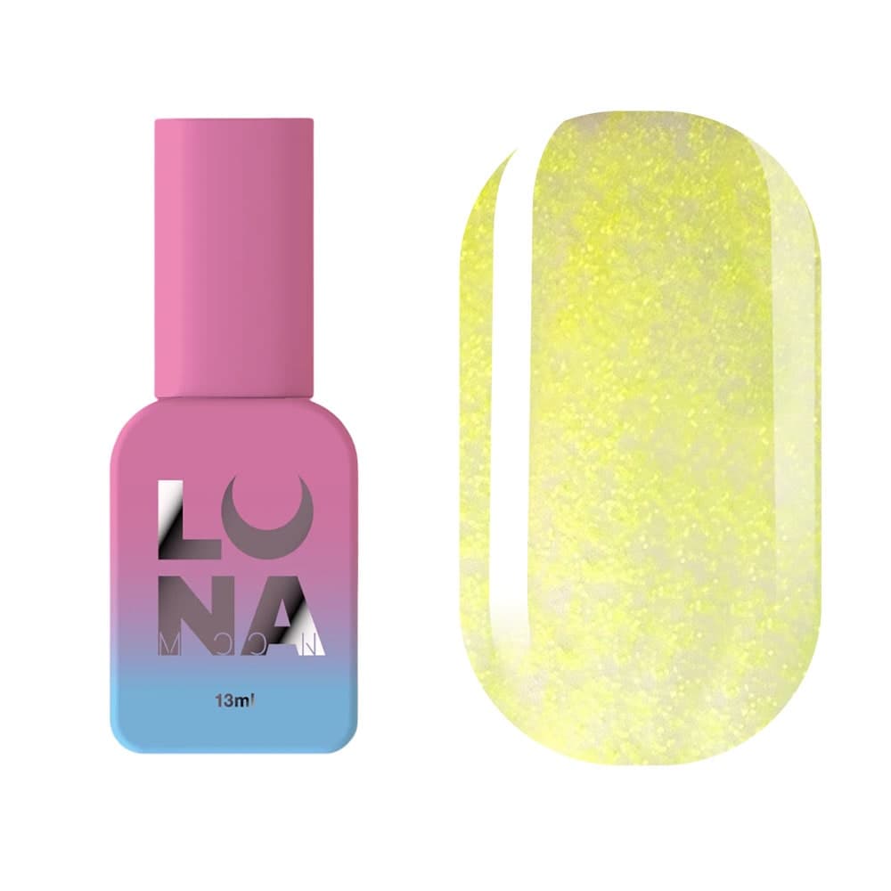 Матовый топ без липкого слоя, LUNA Top Matte Sand Yellow, 13 мл