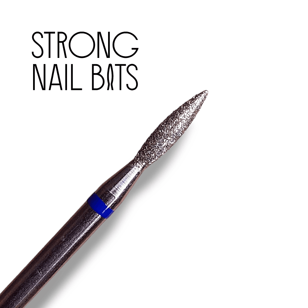 Фреза алмазна STRONG NAIL BITS полум'я синє 0,21 мм SET 10шт — 2