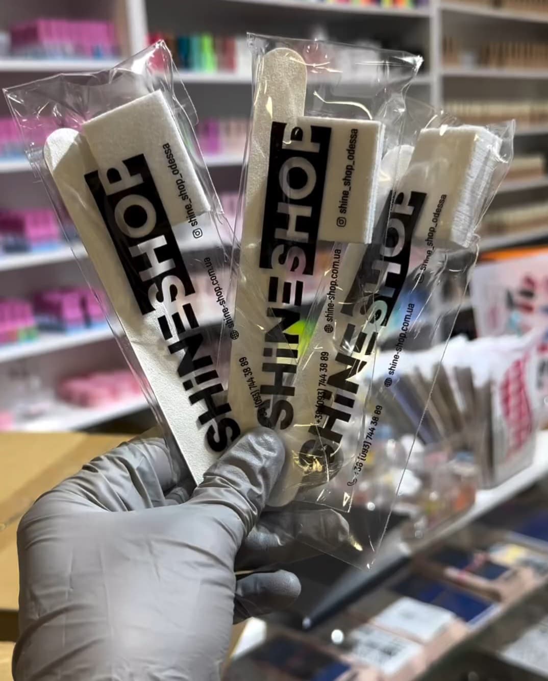 Набір одноразовий SHSH, (пилка 100/180 + баф 180/240), 250 шт — 4