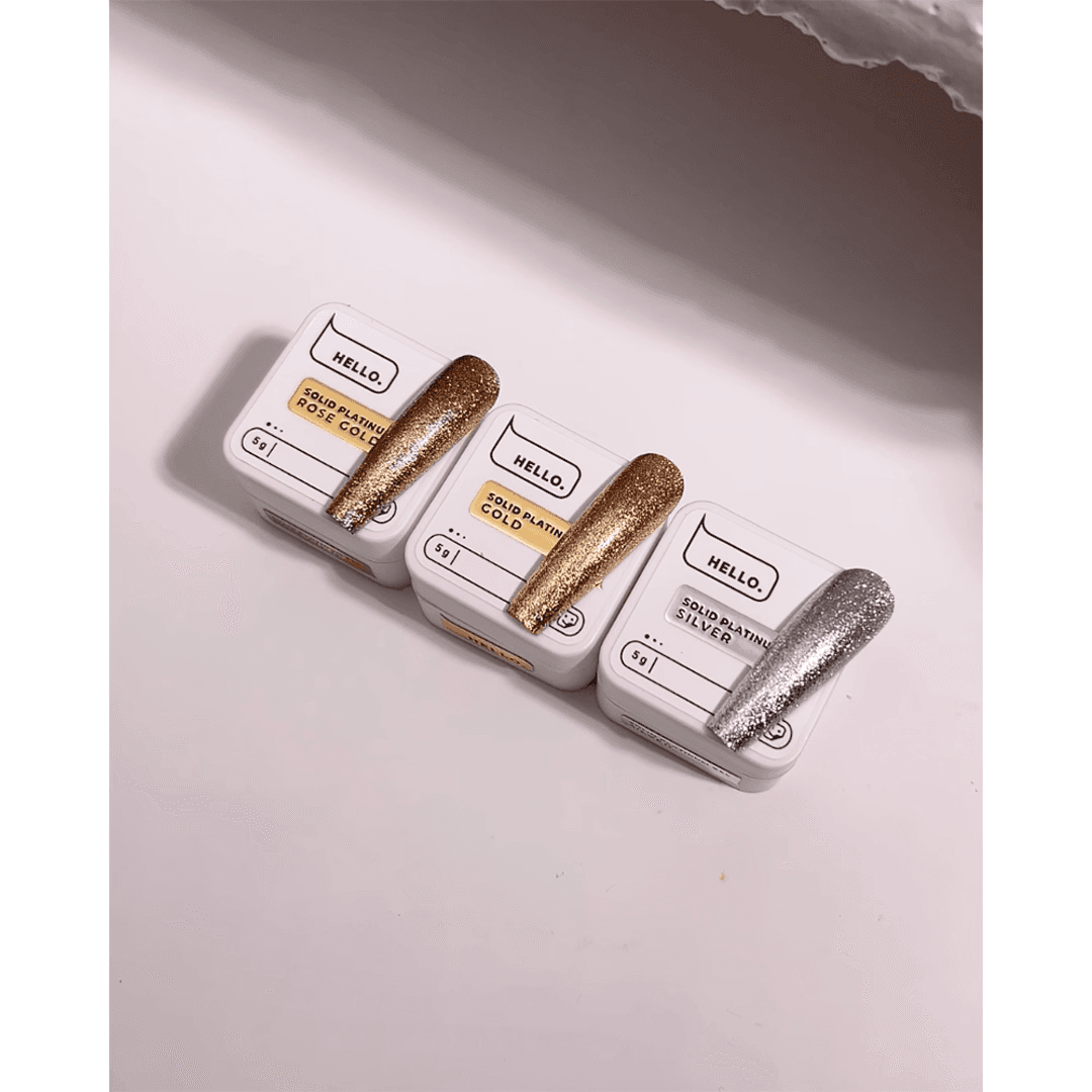 Гель-краска HEYLOVE Solid platinum gel Silver, 5 г — 3