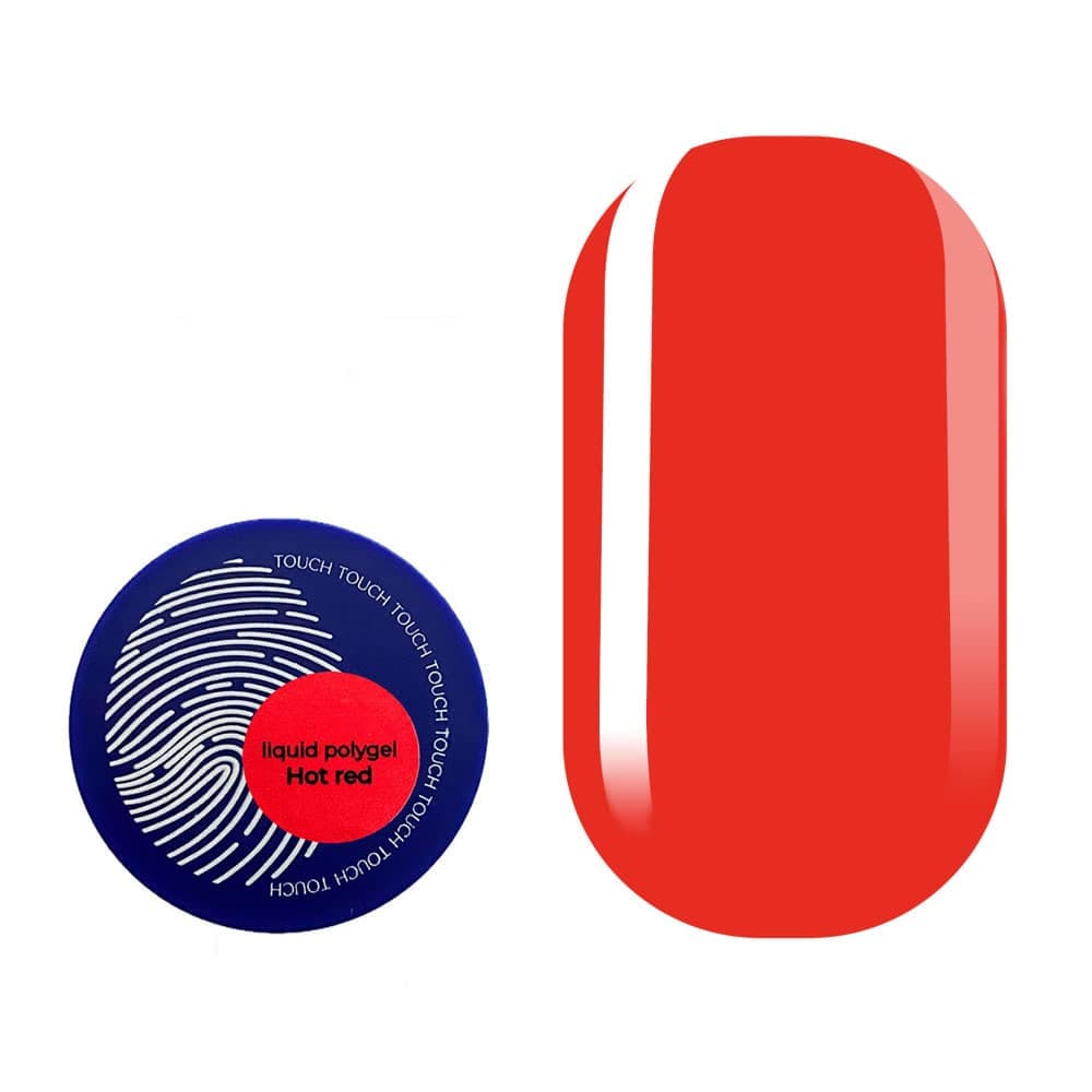 Полигель Touch Neon liquid polygel Hot Red, 15 мл