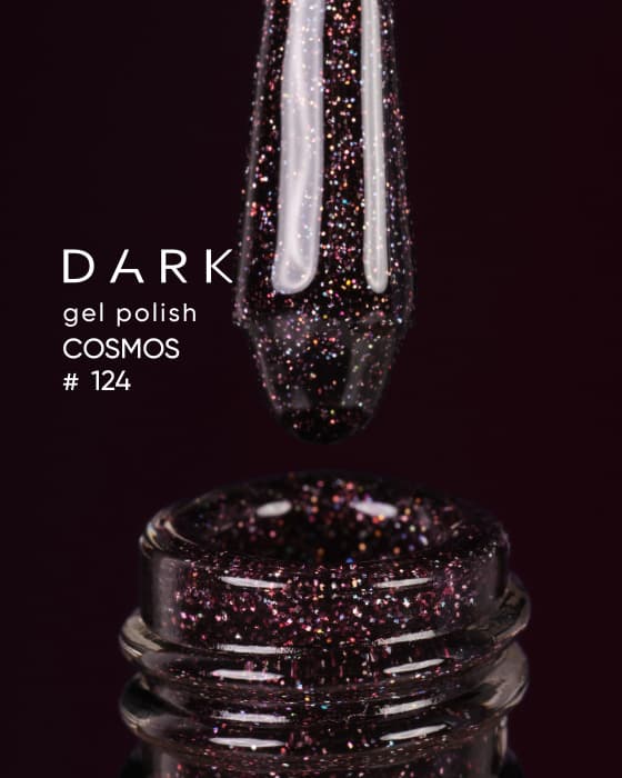 Гель-лак Dark gel polish №124 (Cosmos), 10 мл