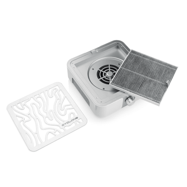 Витяжка для манікюру та педикюру BUCOS CYCLONE X2 Silver на 72W — 2