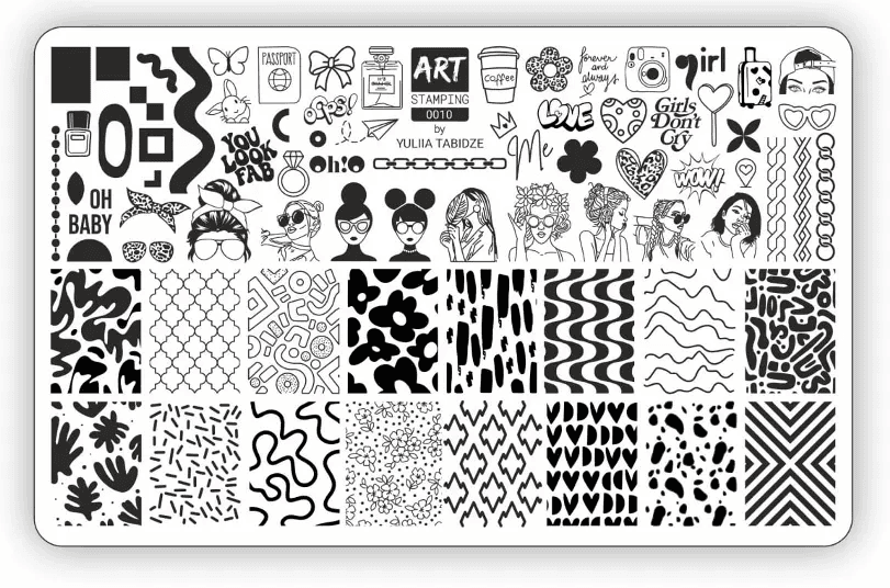 Пластина для стемпинга Art Stamping №0010