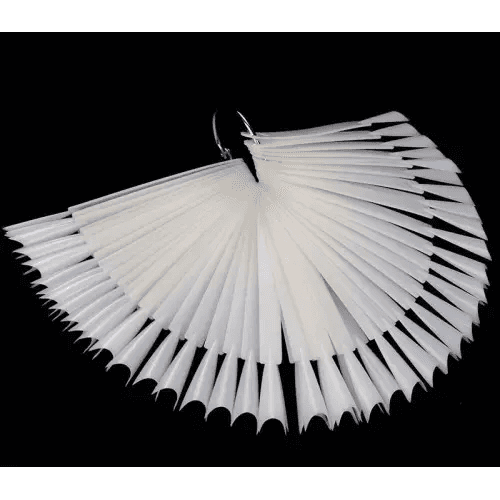 Типсы молочные, френч стилет, на кольце, 50 шт — 2