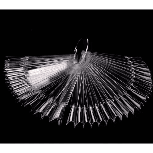 Типсы прозрачные, френч стилет, на кольце, 50 шт — 2