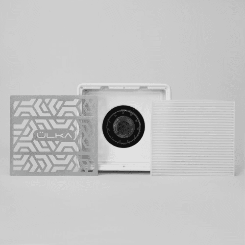 Переносна витяжка для манікюру та педикюру з фільтром Ulka Premium, біла — 4