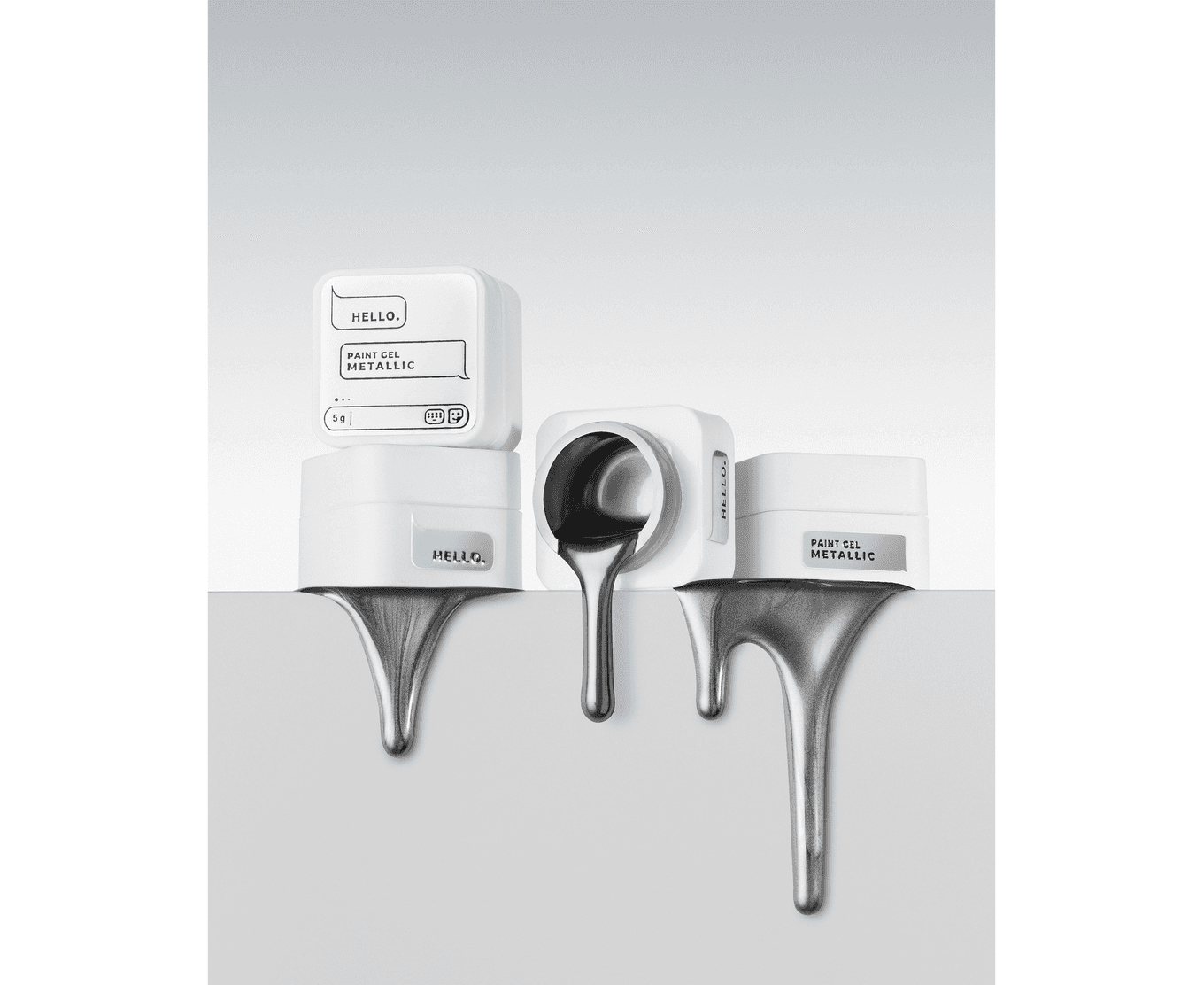 Гель-краска HEYLOVE Paint gel Metallic, 5 г — 2