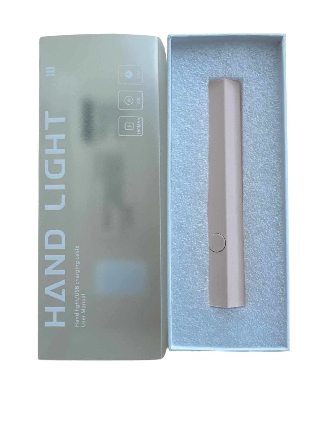 Портативный фонарик (для форм, гелевых типс, дизайнов), цвет пудра — 4