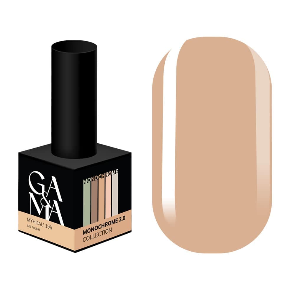 Гель-лак Ga&Ma №195, Monochrome collection, Myhdal, 10 мл