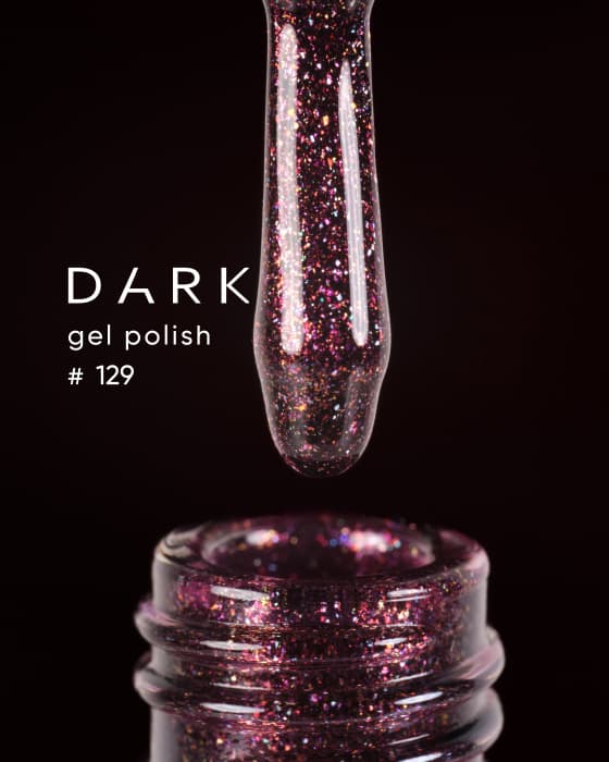 Гель-лак Dark gel polish №129, 6 мл