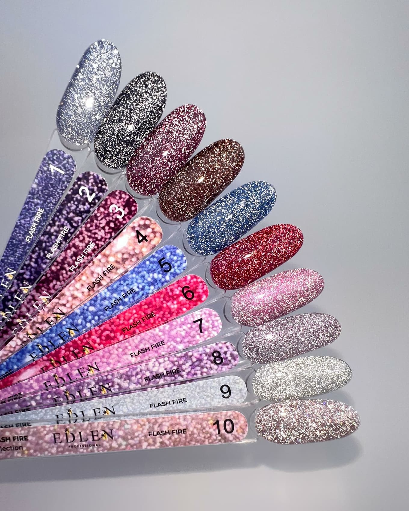 Гель-лак Edlen Flash Fire №2, 9 мл — 3