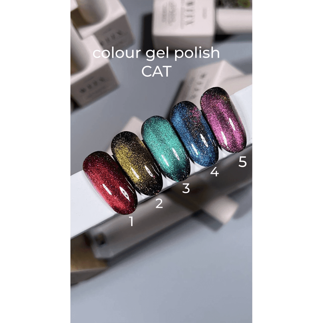 Гель-лак котячий глаз WEEX Cat №5, 11 мл — 3
