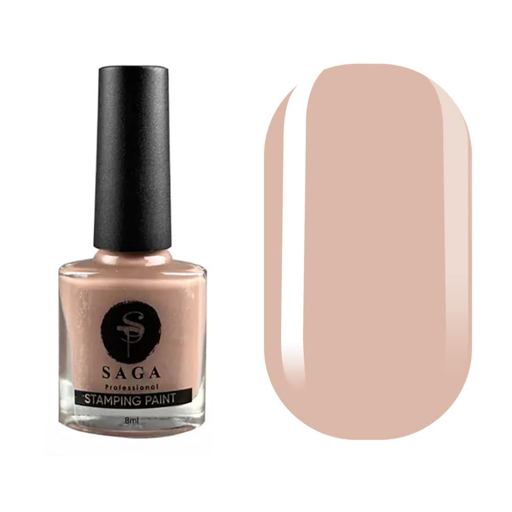 SAGA Professional лак-краска для стемпинга 25 нюд