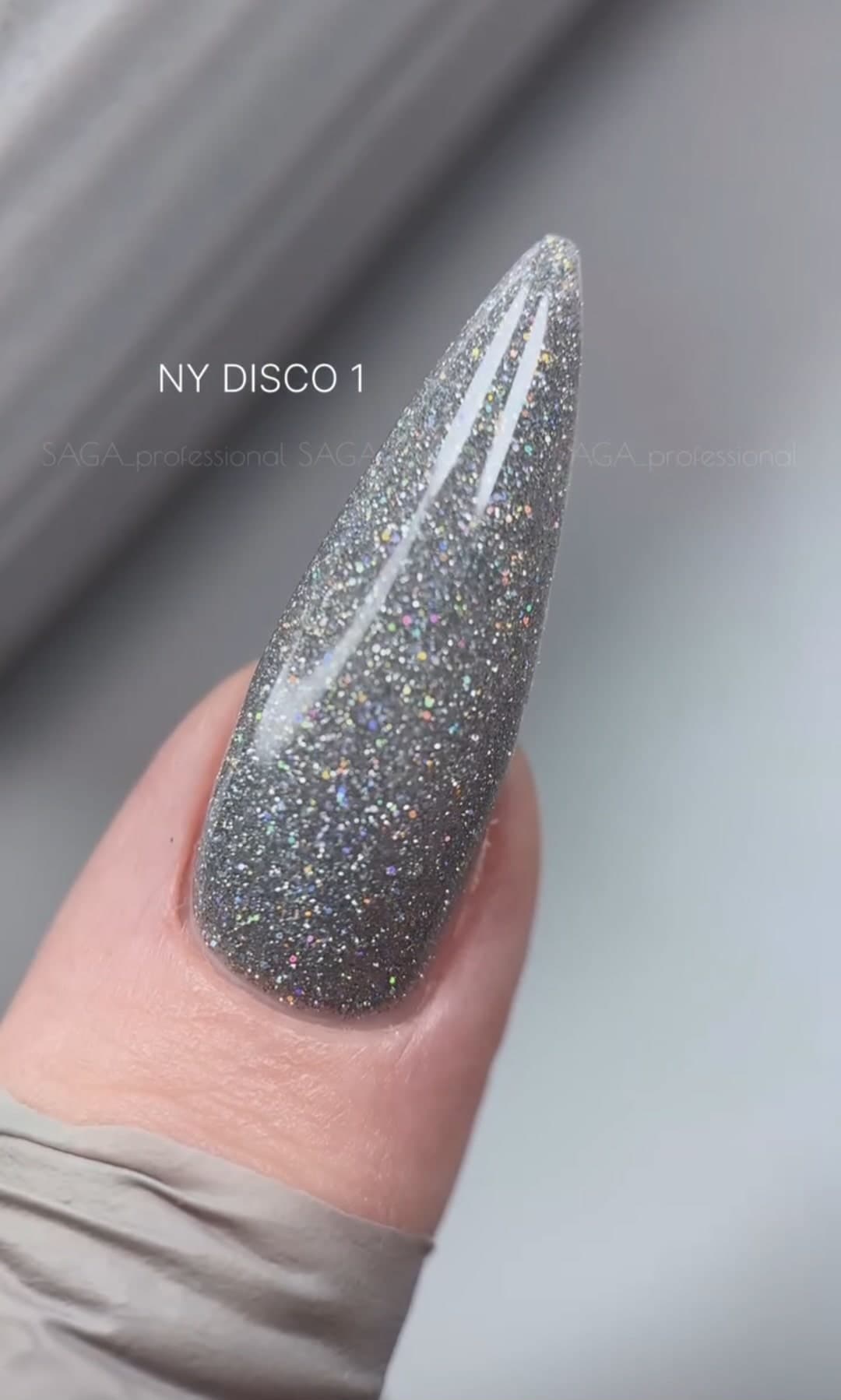 Гель-лак Saga, лимитированная коллекция NY DISCO №1, светоотражающий, 9 мл — 2