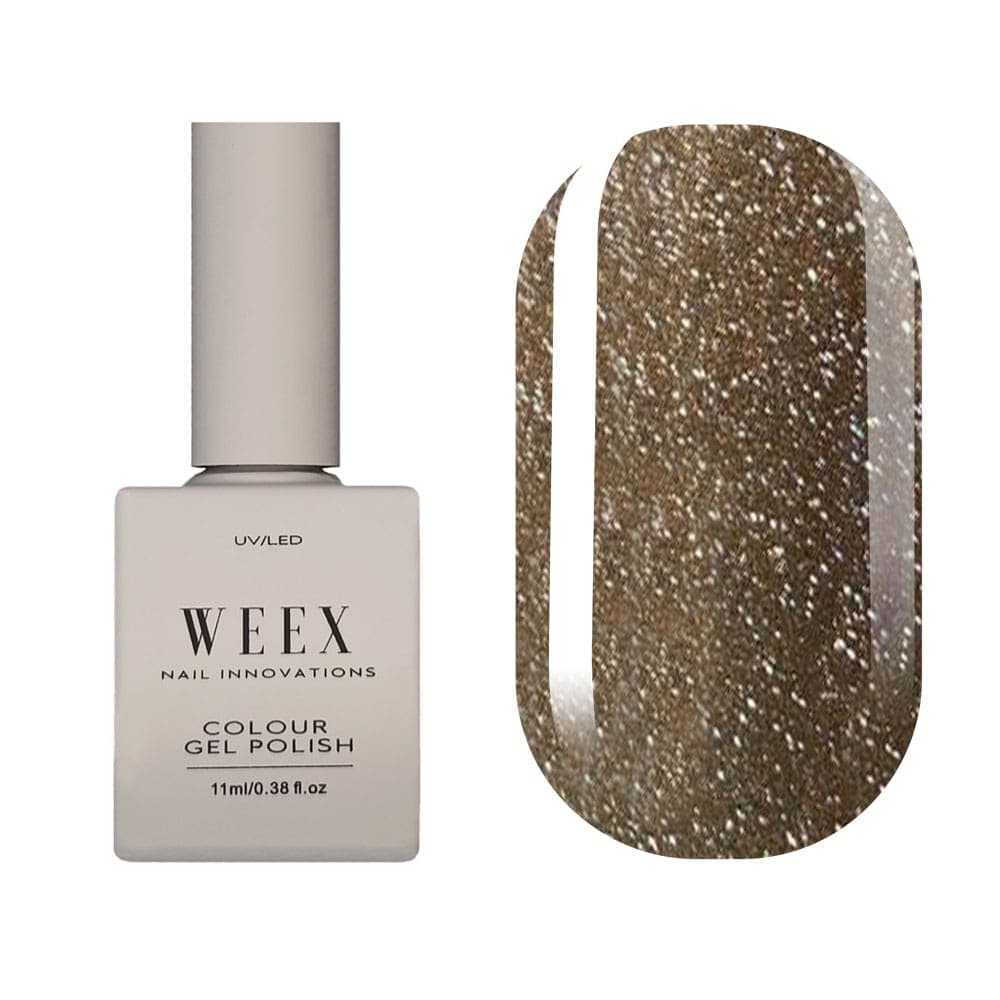 Гель-лак WEEX №2 Lets Dance світловідбивний срібний, 11 мл